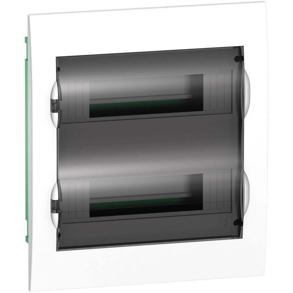 Boîtier modulaire - armoire encastrée 24 modules - porte fumée - Genielec sarl