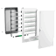 Coffret plastique encastré 6 rang. 24 modules - avec porte transp PrismaSeT XS - Genielec sarl