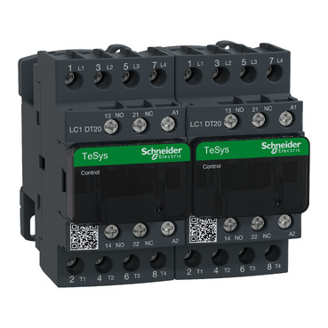 contacteur inverseur - 4P - AC-1 440V - 20A - bobine 230Vca
