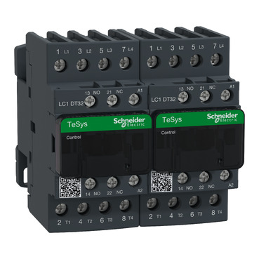 contacteur inverseur - 4P - AC-1 440V - 32A - bobine 230Vca
