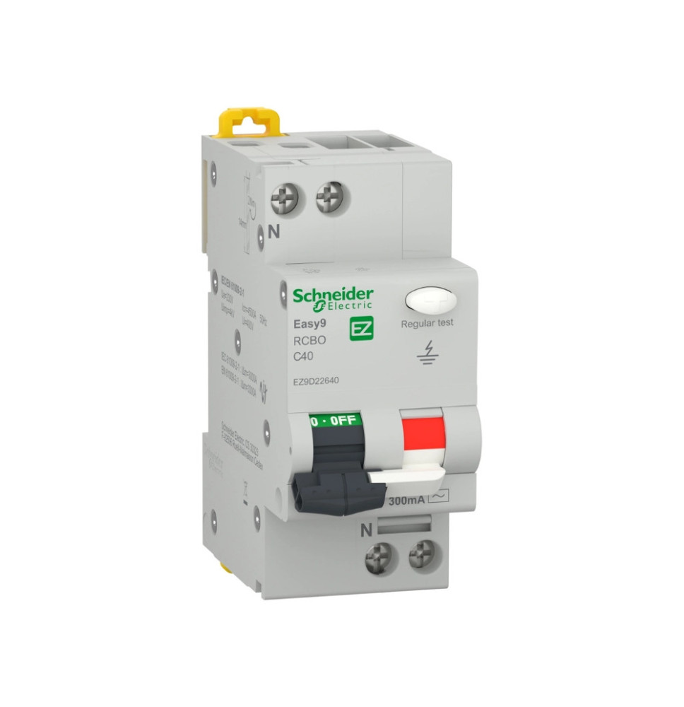 Disjoncteur différentiel Easy9 1P+N C- 40A 4.5kA 300mA