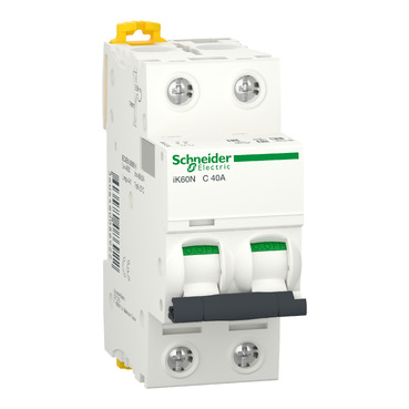 Disjoncteur miniature (MCB), Acti9 iK60N, 2P, 40 A, courbe C, 6 000 A