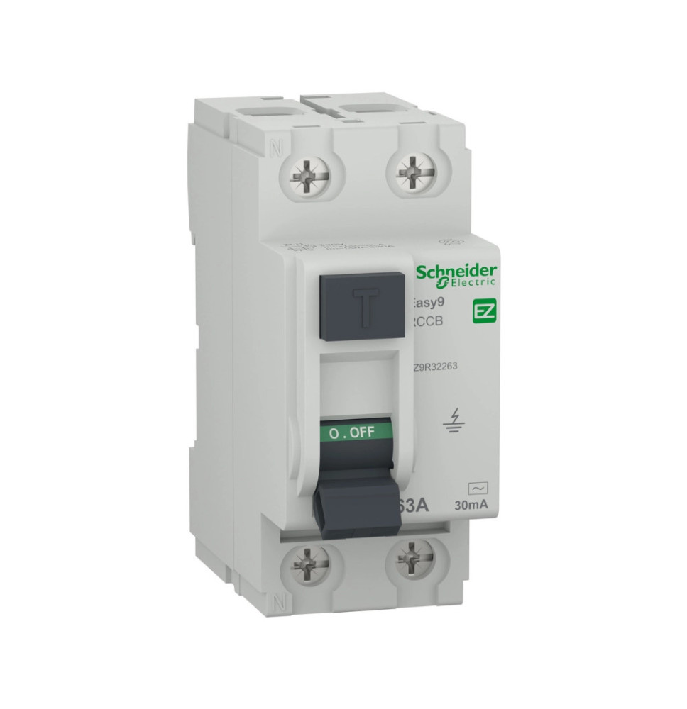 Interrupteur Différentiel Easy9 RCCB XP 2P 63A, 30mA