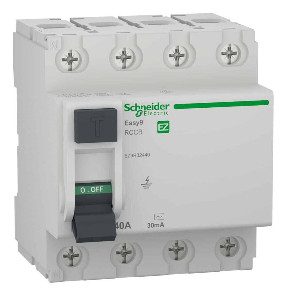 Interrupteur Différentiel Easy9 XP RCCB 4P 40A, 30mA
