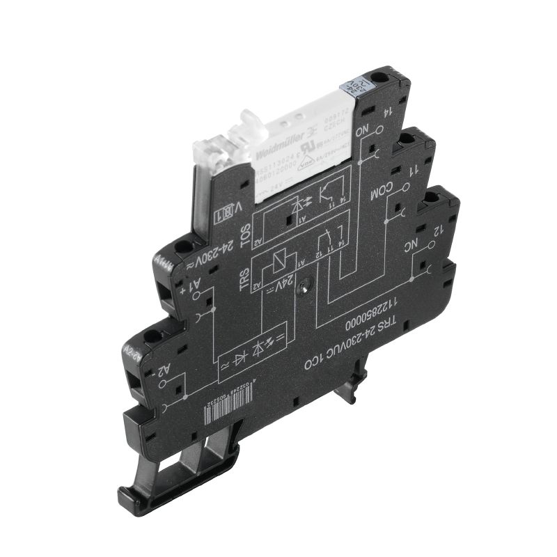Relais d&#039;interface Weidmuller TRS, 24 → 230V c.a. / V c.c., 1 RT, montage Rail DIN 1122850000