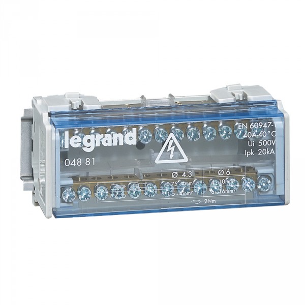 Répartiteur modulaire 2P - 40A - 6 modules